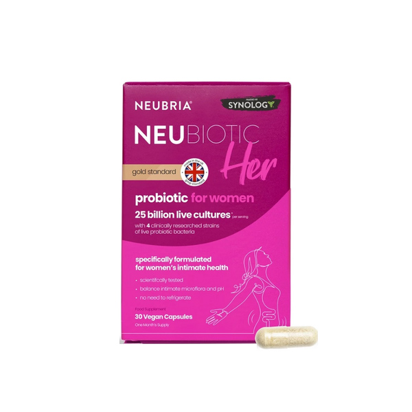 Neubria Neubiotic Her Hỗ Trợ Cân Bằng Hệ Vi Sinh Vùng Kín Và Hỗ Trợ Giảm Cảm Giác Khó Chịu Cho Phụ Nữ Anh Quốc